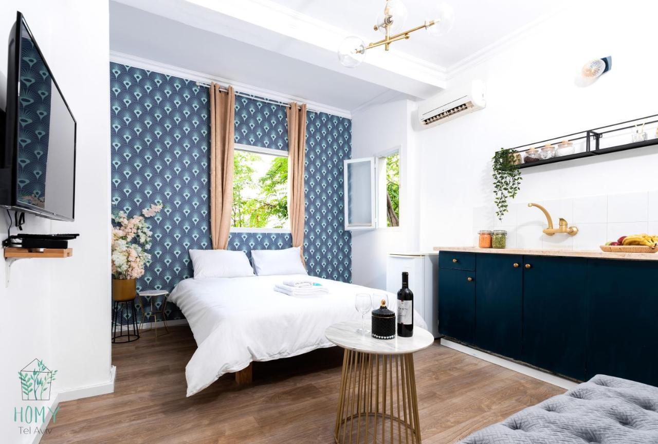 Stylish Studio Apartments On Dizengoff By Homy Tel Aviv Esterno foto