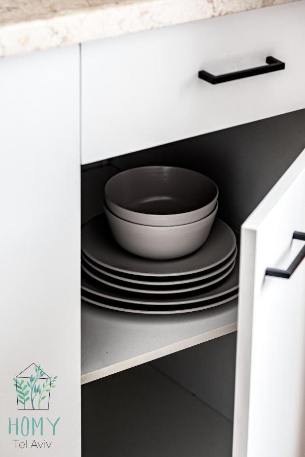 Stylish Studio Apartments On Dizengoff By Homy Tel Aviv Esterno foto