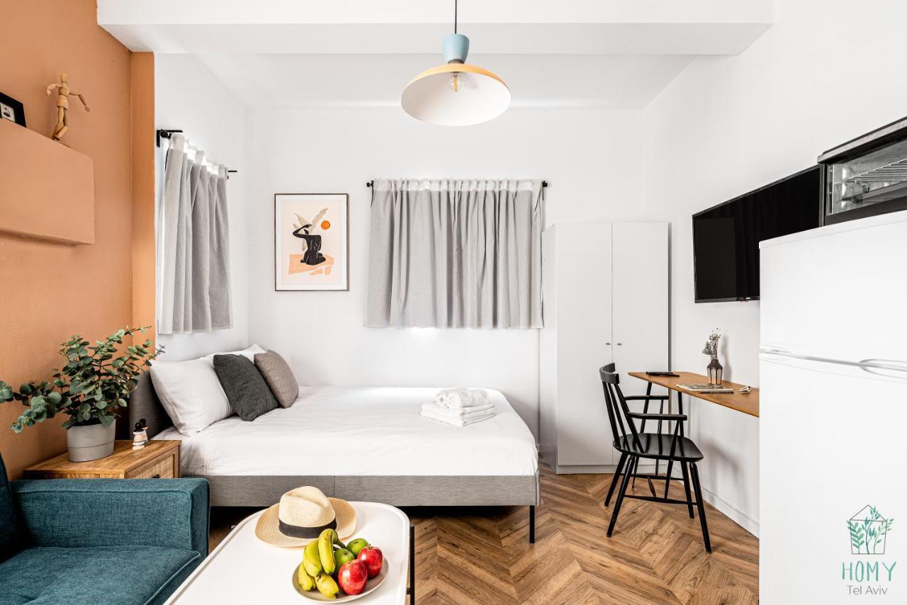 Stylish Studio Apartments On Dizengoff By Homy Tel Aviv Esterno foto